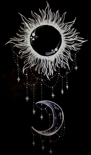 Sun And Moon Aesthetic Wallpaper Wallpaper
