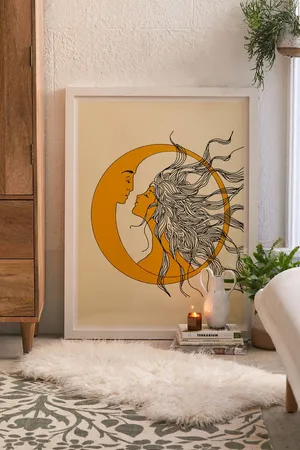 Sun And Moon Cozy Artwork Wallpaper