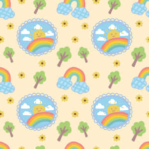 Sun And Rainbows Cute Things Wallpaper