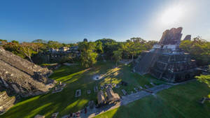 Sun And Shadows Tikal Wallpaper