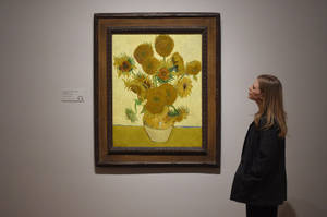 Sunflowers Painting Van Gogh Museum Wallpaper