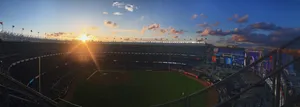 Sunlight Hitting Yankee Stadium Wallpaper