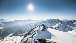 Sunlight On High Mountains Wallpaper