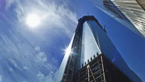 Sunlit_ Skyscraper_ Construction Wallpaper