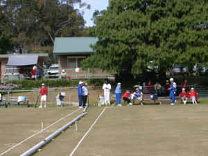 Sunny Day Croquet Match.jpg Wallpaper