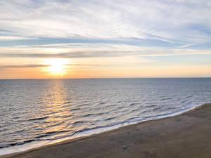 Sunrise At Virginia Beach Wallpaper