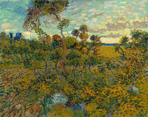 Sunset At Montmajour Van Gogh Museum Wallpaper
