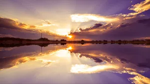 Sunset At St. Lucia Wallpaper