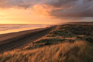 Sunset Beach New Zealand Wallpaper