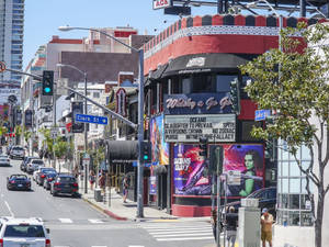 Sunset Boulevard Clark Street Wallpaper