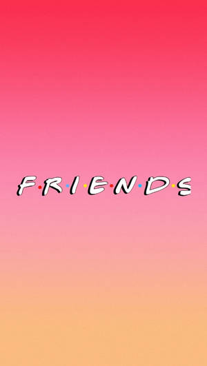 Sunset Gradient Best Friends Logo Wallpaper