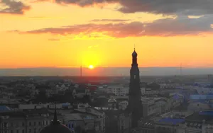 Sunset In Kazan City Wallpaper