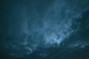 Sunset View Of The Ominous Clouds Wallpaper