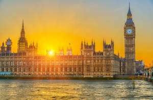 Sunset Westminster England Wallpaper