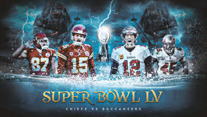 Super Bowl Lv Chiefs Vs Buccaneers Wallpaper