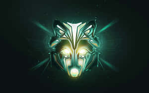 Super Cool Wolf Modern Design Wallpaper