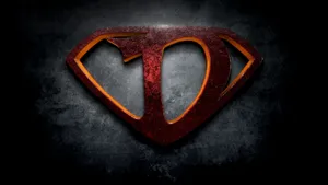 Super D On A Dark Concrete Wallpaper