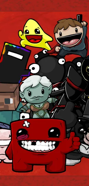 Super Meat Boy And Friends Wallpaper