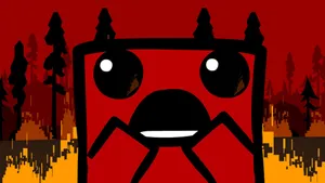 Super Meat Boy Cute Big Eyes Wallpaper