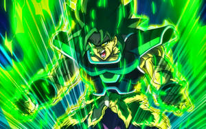 Super Saiyan Broly In Green Fire Wallpaper