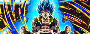 Super Saiyan God Gogeta Blue Showing Mastery Over His Skills Wallpaper