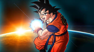 Super Saiyan God Goku Fights For Earth Wallpaper