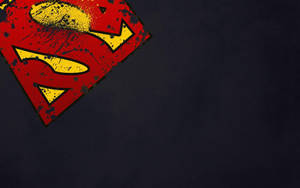 Super Strength With The Superman Logo Wallpaper