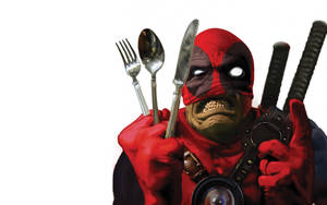 Superhero Deadpool Being Naughty Wallpaper