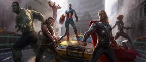 Superheroes Unite Wallpaper