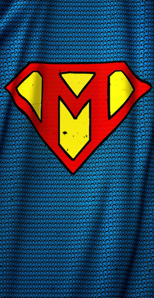 Superman-inspired Letter M Wallpaper