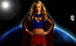 Superwoman In Space Wallpaper