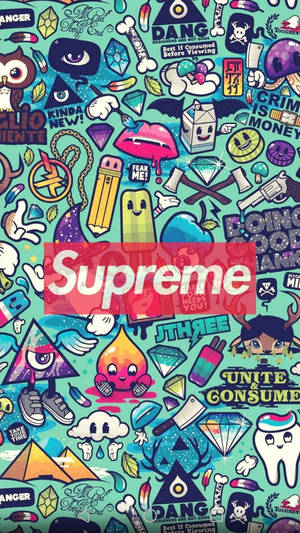 Supreme Aesthetic Grafitti Wallpaper