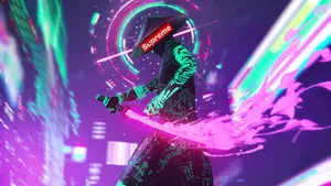 Supreme Aesthetic Samurai Wallpaper