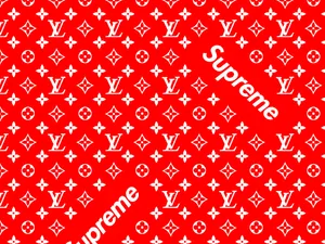 Supreme And Louis Vuitton Wallpaper