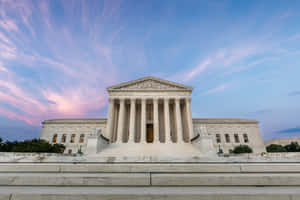Supreme Court Building And Pastel Skies Wallpaper