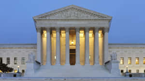 Supreme Court Building At Night Wallpaper