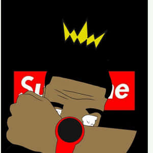 Supreme Drip Logo Digital Illustration Wallpaper