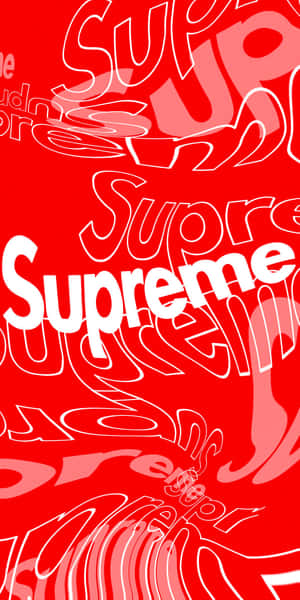 Supreme Logo 1280 X 2560 Wallpaper