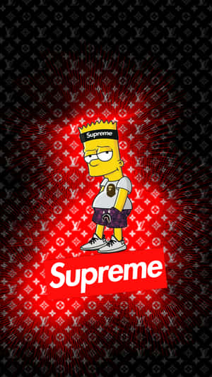 Supreme Simpson Walking Towards A New Adventure Wallpaper