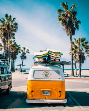 Surfboards Car Wallpaper