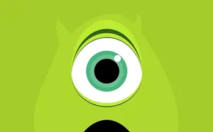 Surprised Mike Wazowski From Monsters University Wallpaper