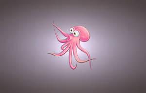 Surprised Octopus Cartoon Wallpaper