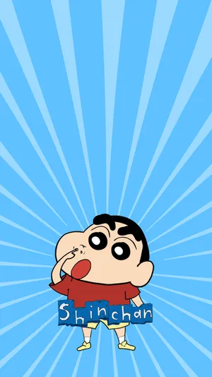 Surprised Shin Chan Cartoon Wallpaper