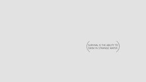 Survival Quotes Minimalist Aesthetic Laptop Wallpaper