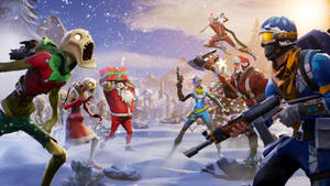 Survive The Holidays With Fortnite Save The World Wallpaper