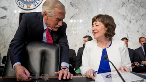 Susan Collins In A Senate Hearing Wallpaper