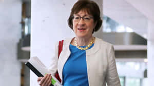 Susan Collins Looking Casual Wallpaper