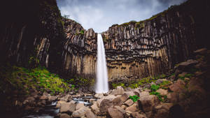 Svartifoss Waterfall Photography Wallpaper