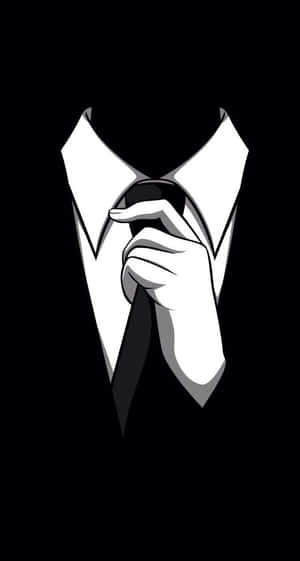 Swag Iphone Suit Black White Wallpaper
