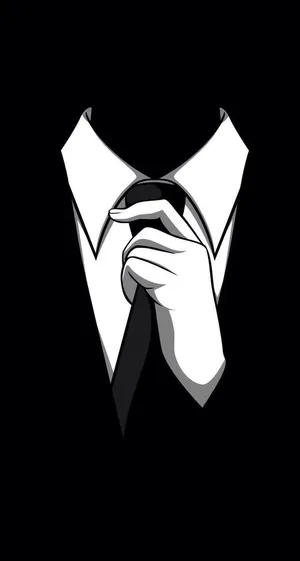 Swag Iphone Suit Black White Wallpaper